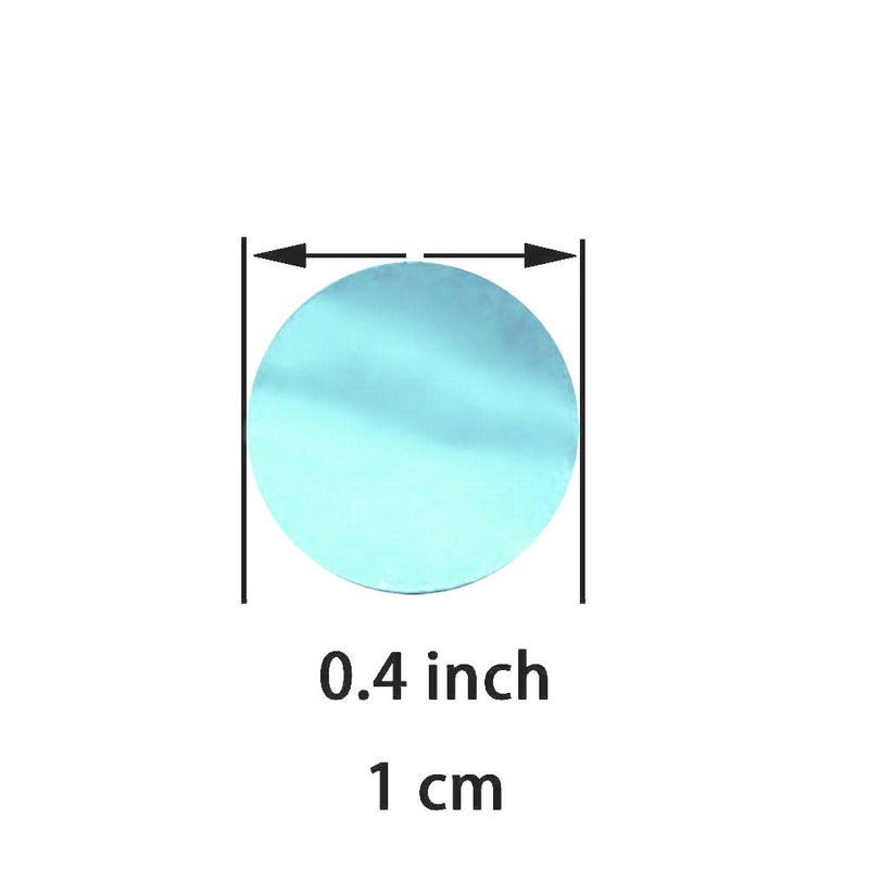 AWESON PARTY Light Blue Foil Metallic Round Table Confetti Decor Under the Sea Baby Shower Birthday Party Circle Dots Mylar Table Scatter Confetti Wedding Bachelorette Party Confetti Decorations, 60g - Image 2